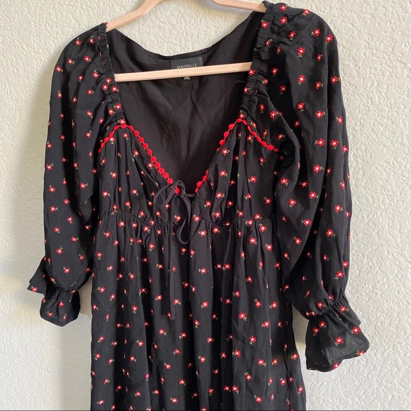 Super Cute Sassy Black & Red Majorelle Mini Dress - Picture 6 of 9